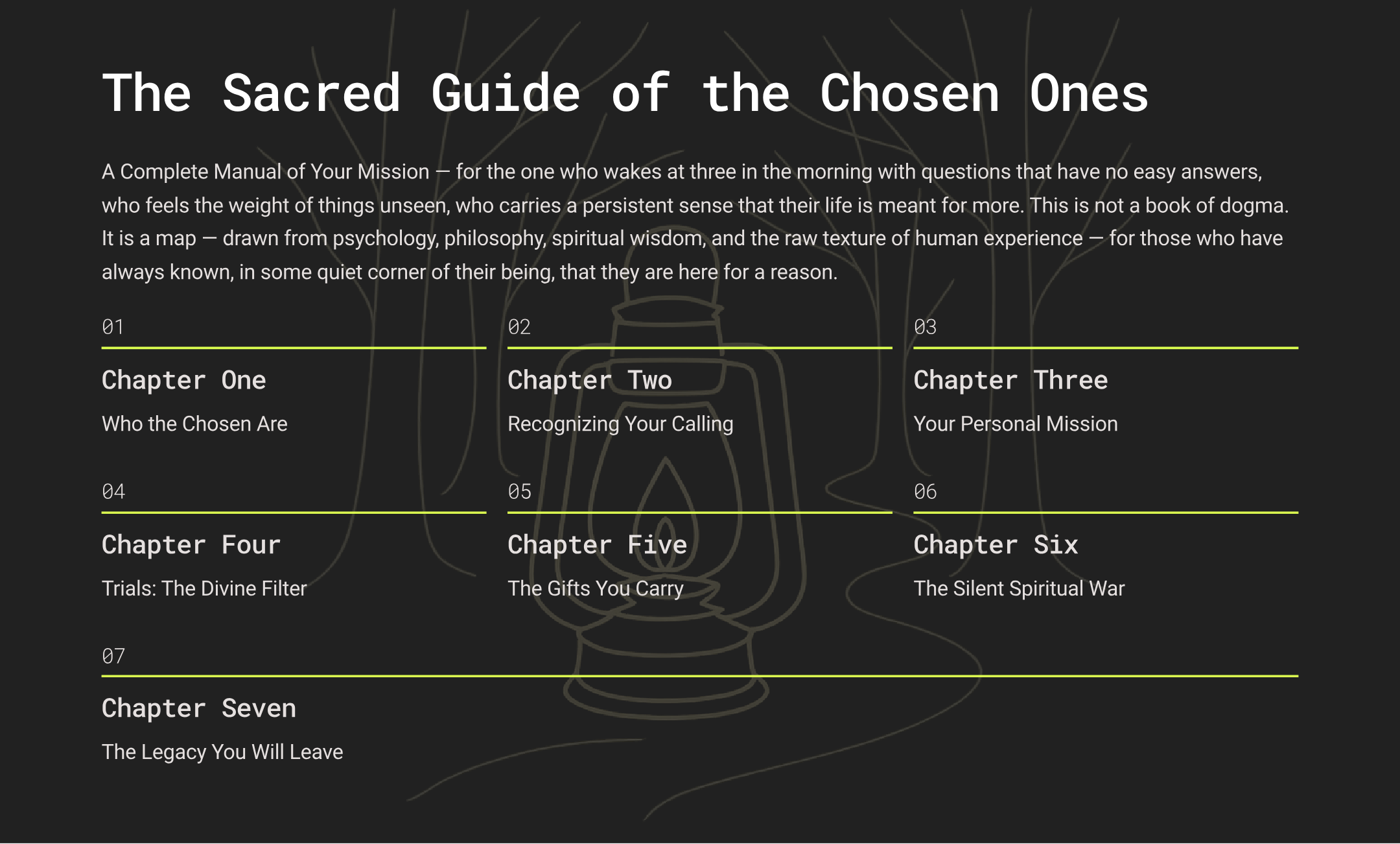 SACRED GUIDE FOR THE CHOSEN: Complete Manual of Your Mission
