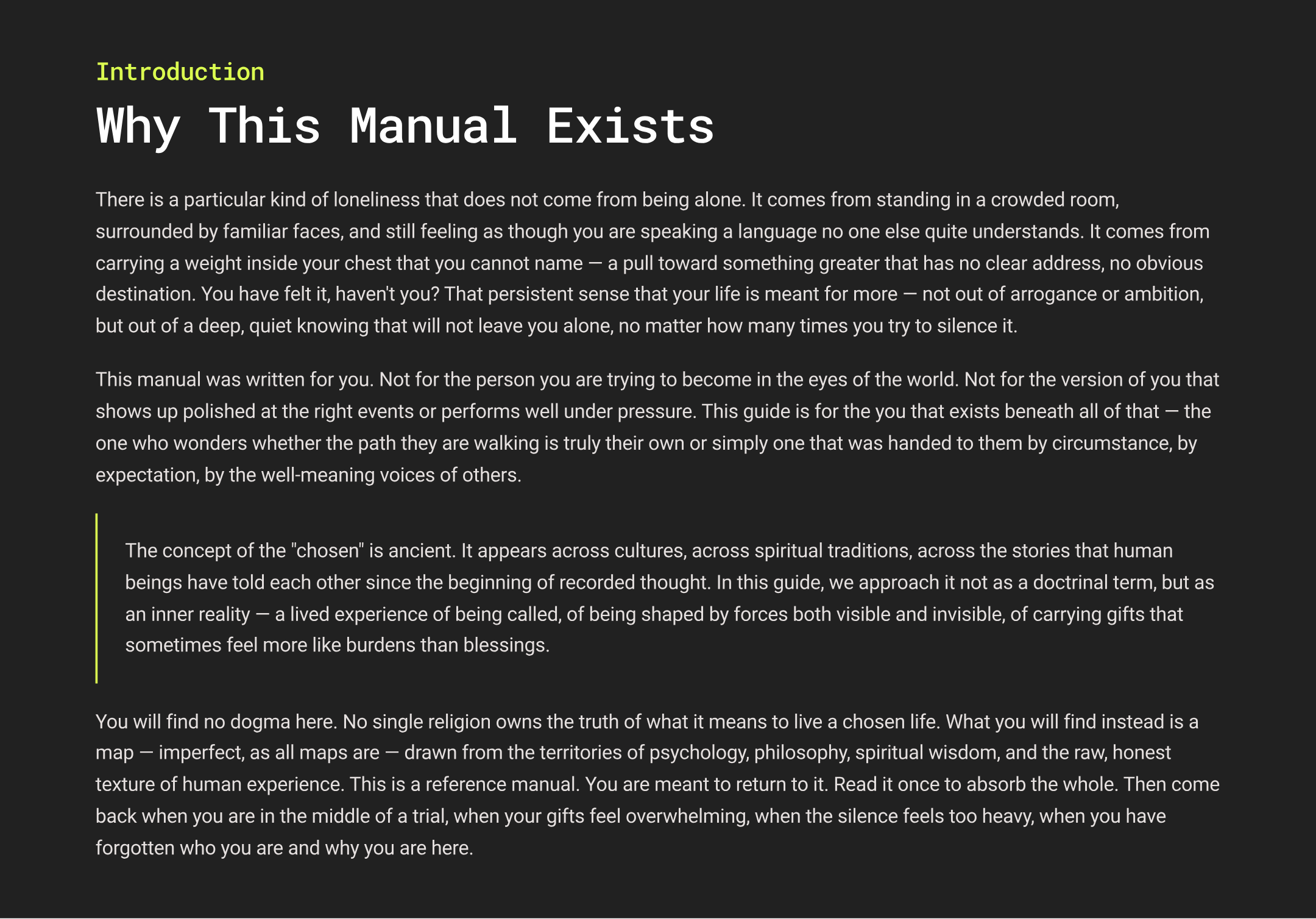 SACRED GUIDE FOR THE CHOSEN: Complete Manual of Your Mission