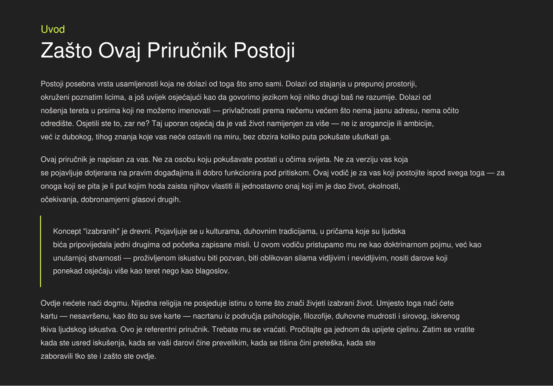 SVETI VODIČ ZA IZABRANE: Potpuni Priručnik za Tvoju Misiju